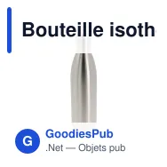 Bouteille isotherme personnalisable 750 ml en inox avec logo - Swing - Miniature 2