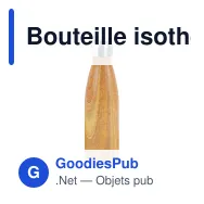 Bouteille isotherme personnalisable aspect bambou 500 ml avec logo - Swing - Miniature 2