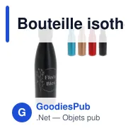 Bouteille isotherme personnalisable 500 ml en inox avec logo - Swing Luxe - Miniature 1