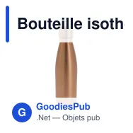 Bouteille isotherme personnalisable 500 ml en inox avec logo - Swing Luxe - Miniature 5