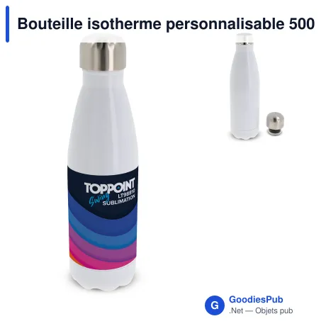Bouteille isotherme personnalisable 500 ml pour sublimation avec logo - Swing
