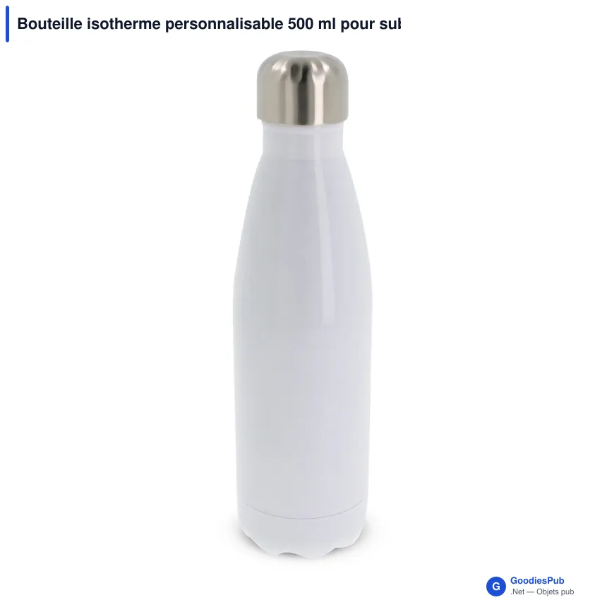 Bouteille isotherme personnalisable 500 ml pour sublimation avec logo - Swing - Image 2