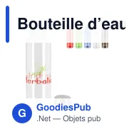 Bouteille d’eau personnalisable transparente 500 ml avec logo - Jane - Miniature 1
