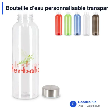 Bouteille d’eau personnalisable transparente 500 ml avec logo - Jane