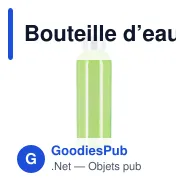 Bouteille d’eau personnalisable transparente 500 ml avec logo - Jane - Miniature 2
