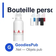 Bouteille personnalisable en inox 500 ml avec logo - Lennox - Miniature 1