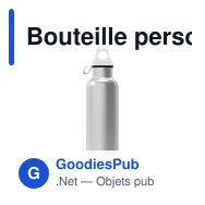 Bouteille personnalisable en inox 500 ml avec logo - Lennox - Miniature 4