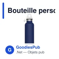 Bouteille personnalisable en inox 500 ml avec logo - Lennox - Miniature 6