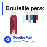 Bouteille personnalisable en inox 650 ml avec logo - Lennox - Miniature 1