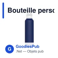 Bouteille personnalisable en inox 650 ml avec logo - Lennox - Miniature 2