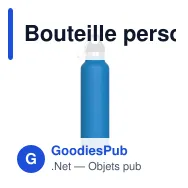 Bouteille personnalisable en inox 650 ml avec logo - Lennox - Miniature 4