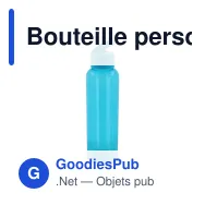 Bouteille personnalisable en R-PET colorée 600 ml avec logo - Loop - Miniature 3
