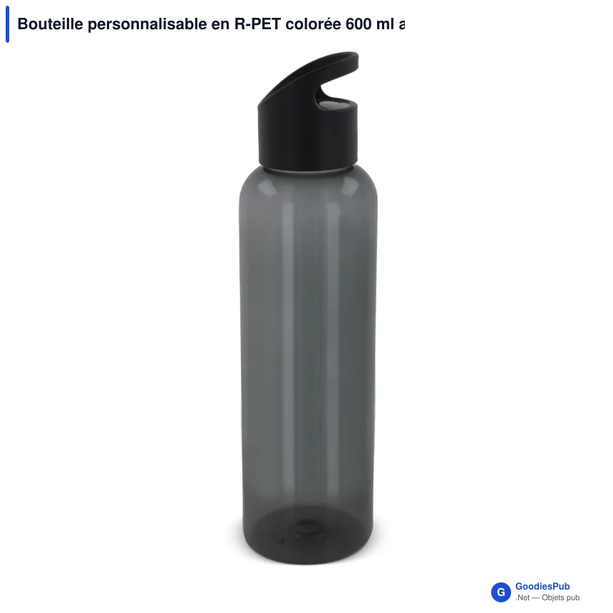 Bouteille personnalisable en R-PET colorée 600 ml avec logo - Loop - Image 7