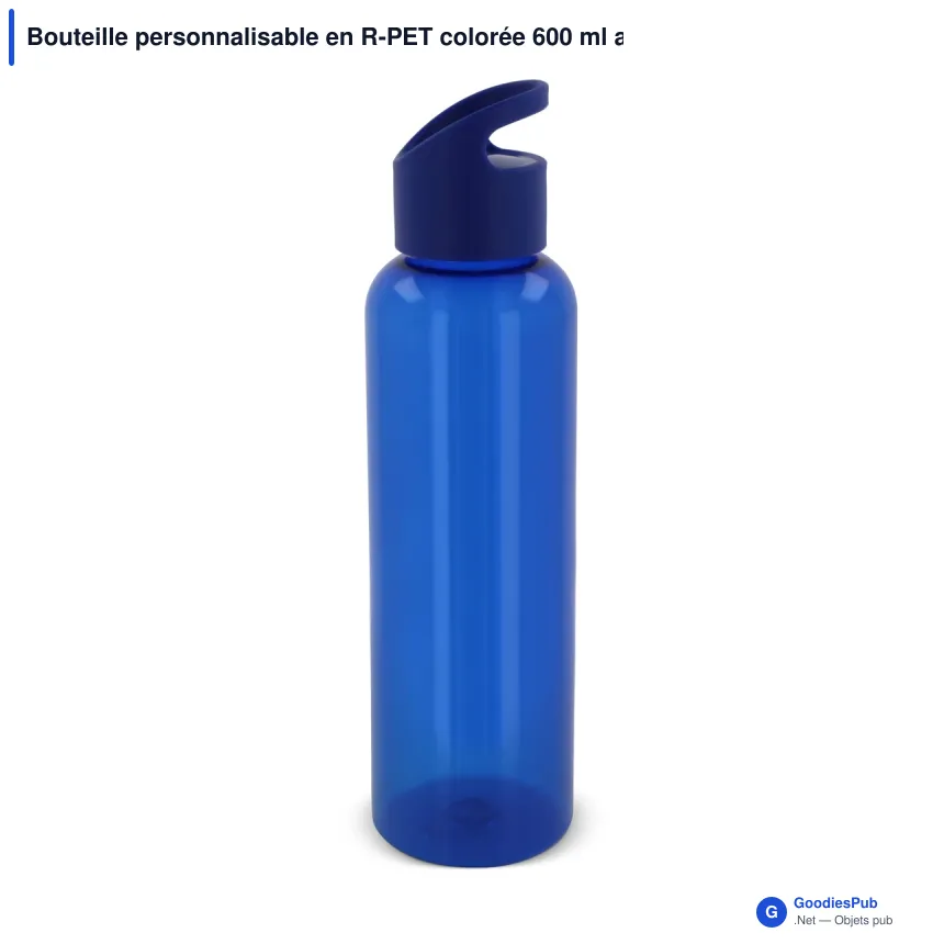 Bouteille personnalisable en R-PET colorée 600 ml avec logo - Loop - Image 8
