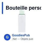 Bouteille personnalisable en R-PET transparente 600 ml avec logo - Loop - Miniature 4
