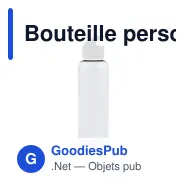 Bouteille personnalisable en R-PET transparente 600 ml avec logo - Loop - Miniature 5