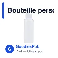 Bouteille personnalisable en R-PET transparente 600 ml avec logo - Loop - Miniature 7