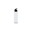 Variante Transparent Noir - Bouteille personnalisable en R-PET transparente 600 ml avec logo - Loop