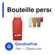 Bouteille personnalisable en R-PET givré 600 ml avec logo - Finition givrée - Miniature 1