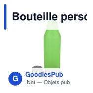 Bouteille personnalisable en R-PET givré 600 ml avec logo - Finition givrée - Miniature 4