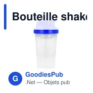Bouteille shaker personnalisable 700 ml en PP avec logo - Fitness - Miniature 2