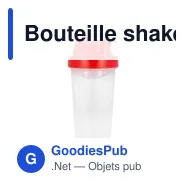 Bouteille shaker personnalisable 700 ml en PP avec logo - Fitness - Miniature 4