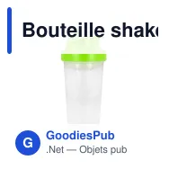 Bouteille shaker personnalisable 700 ml en PP avec logo - Fitness - Miniature 6