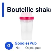 Bouteille shaker personnalisable 700 ml en PP avec logo - Fitness - Miniature 7