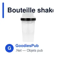 Bouteille shaker personnalisable 700 ml en PP avec logo - Fitness - Miniature 8