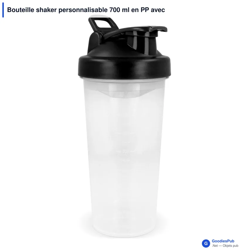 Bouteille shaker personnalisable 700 ml en PP avec logo - Fitness - Image 8