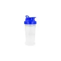 Variante Bleu foncé - Bouteille shaker personnalisable 700 ml en PP avec logo - Fitness