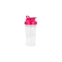 Variante Rose - Bouteille shaker personnalisable 700 ml en PP avec logo - Fitness