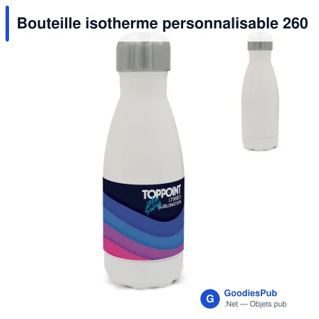 Bouteille isotherme personnalisable 260 ml pour sublimation avec logo - Swing