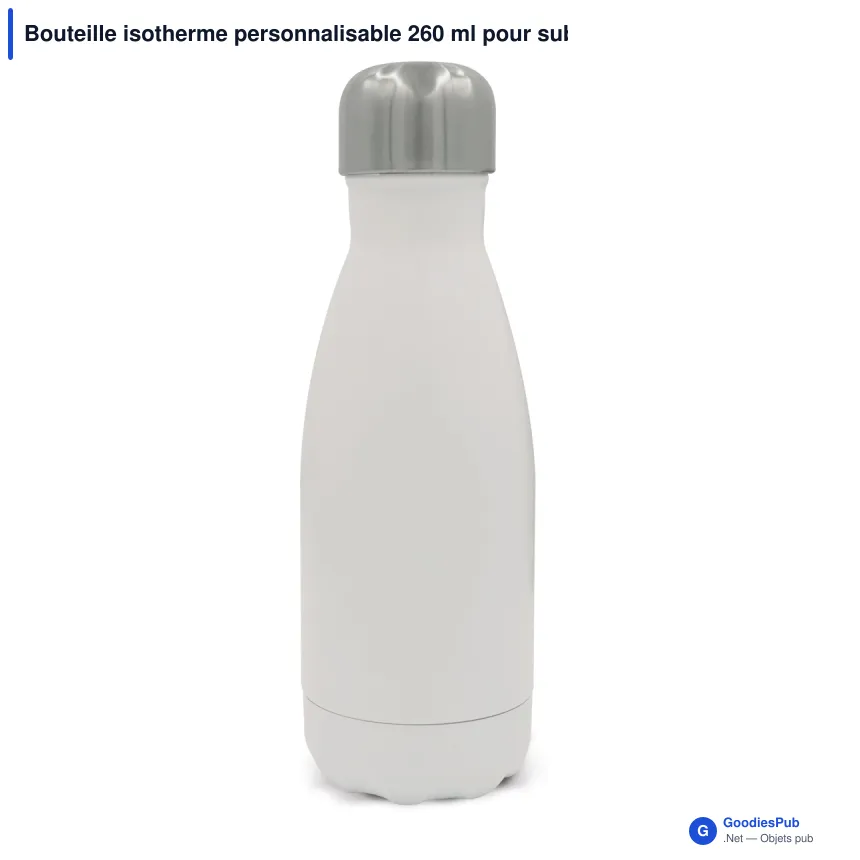 Bouteille isotherme personnalisable 260 ml pour sublimation avec logo - Swing - Image 2