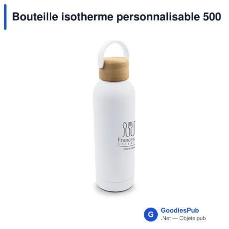 Bouteille isotherme personnalisable 500 ml avec logo | Zeniqua