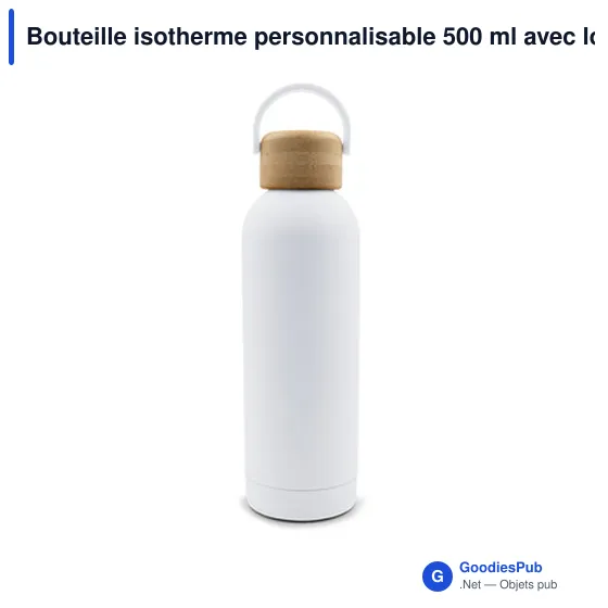 Bouteille isotherme personnalisable 500 ml avec logo | Zeniqua - Image 6