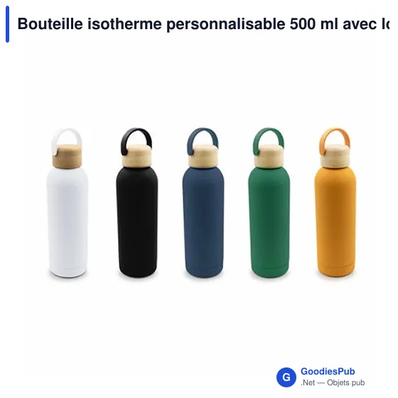 Bouteille isotherme personnalisable 500 ml avec logo | Zeniqua - Image 9