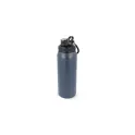 Variante Bleu foncé - Bouteille isotherme personnalisable 800 ml en inox avec logo - Clark