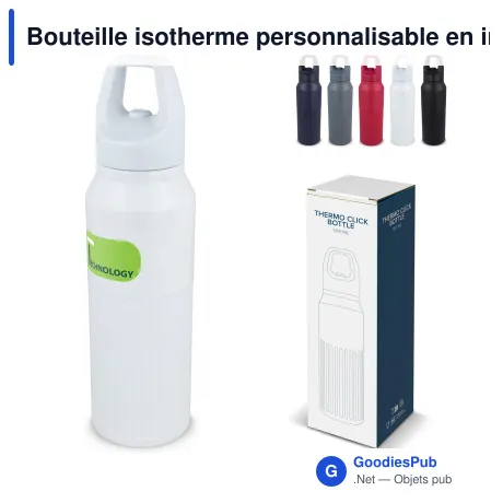 Bouteille isotherme personnalisable en inox 500 ml avec logo - Easy-Click