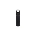 Variante Noir - Bouteille isotherme personnalisable en inox 500 ml avec logo - Easy-Click