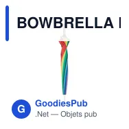 BOWBRELLA Parapluie arc-en-ciel 27 " - Miniature 3