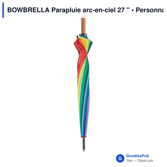 BOWBRELLA Parapluie arc-en-ciel 27 " - Image 3
