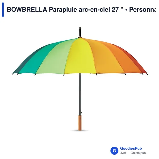 BOWBRELLA Parapluie arc-en-ciel 27 " - Image 4