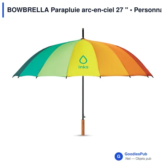 BOWBRELLA Parapluie arc-en-ciel 27 " - Image 5