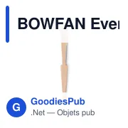 BOWFAN Eventail en bois arc-en-ciel - Miniature 3