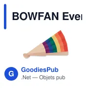 BOWFAN Eventail en bois arc-en-ciel - Miniature 4