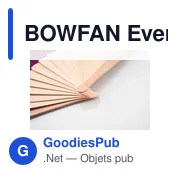 BOWFAN Eventail en bois arc-en-ciel - Miniature 5