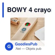 BOWY 4 crayons surligneurs dans une - Miniature 4