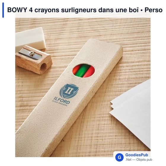 BOWY 4 crayons surligneurs dans une - Image 4