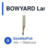 BOWYARD Lanyard en RPET arc-en-ciel - Miniature 3